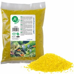 PIETRIȘ DECORATIV PT ACVARIU GALBEN 1-1,5 MM - 0,5 KG