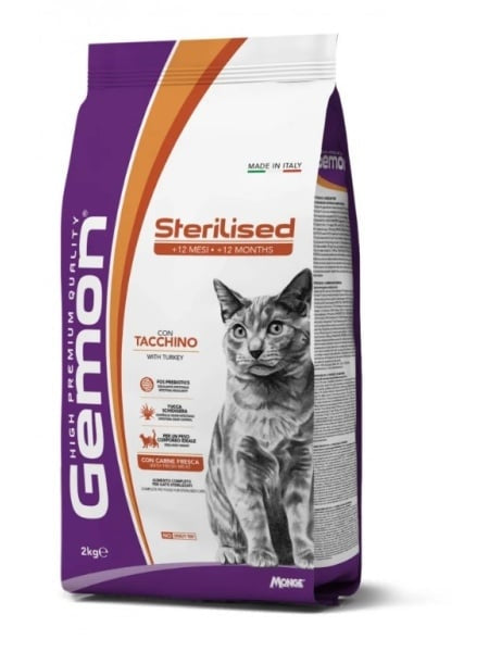 GEMON C STERILISED TURKEY 2KG
