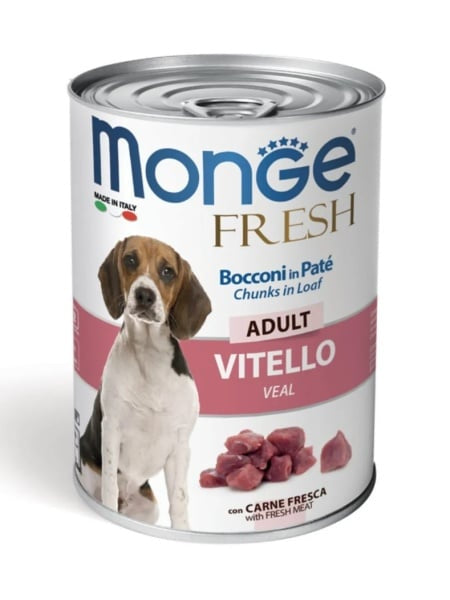 MONGE D SPREM CHUNKS IN LOAF ADULT VEAL 400GR